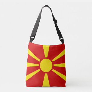 Nordmakedoniens flagga axelväska