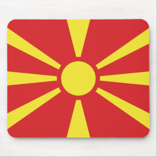 Nordmakedoniens flagga musmatta