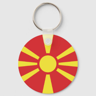 Nordmakedoniens flagga nyckelring