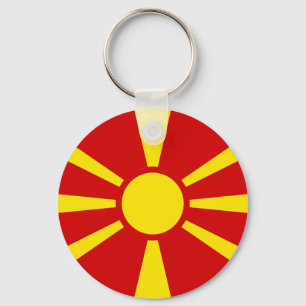 Nordmakedoniens flagga nyckelring