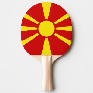 Nordmakedoniens flagga pingisracket