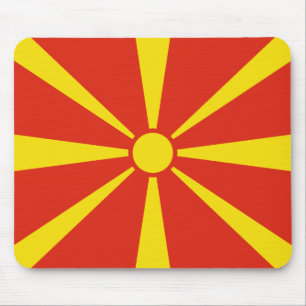 Nordmakedonska Flagga Mousepad Musmatta
