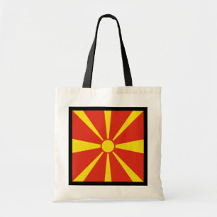 Nordmakedonska Flagga Tygkasse