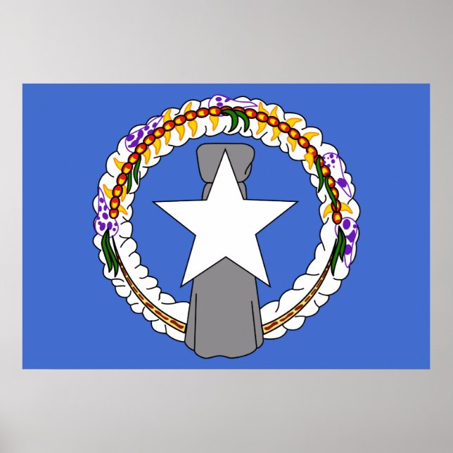 Nordmariana Flagga Poster (Framsidan)