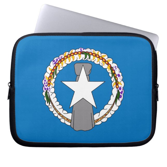 Nordmarianerna Flagga Laptop sleeve (Framsidan)