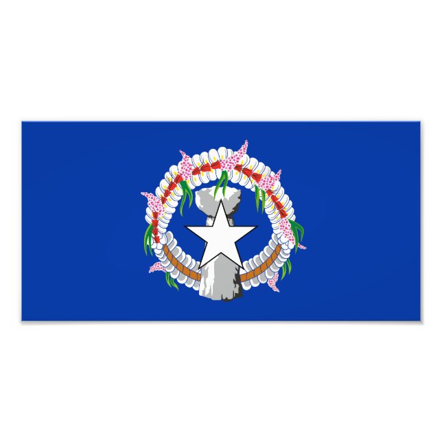 Nordmarianernas flagga fototryck (Framsidan)