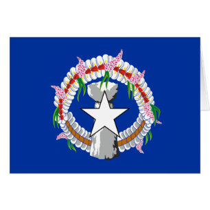 Nordmarianernas flagga hälsningskort