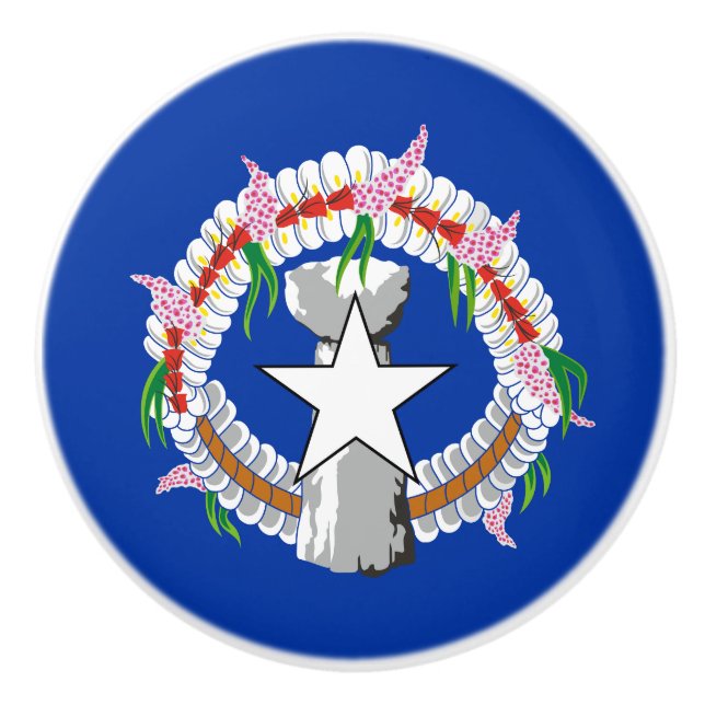 Nordmarianernas flagga knopp (Framsidan)