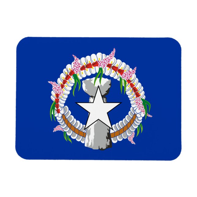 Nordmarianernas flagga magnet (Horisontell)