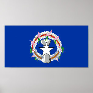 Nordmarianernas flagga poster