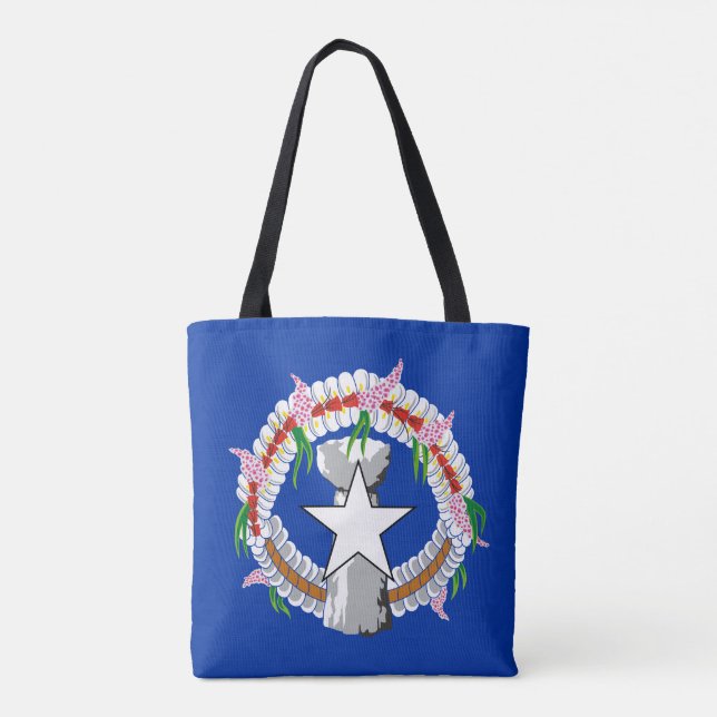 Nordmarianernas flagga tygkasse (Baksida)