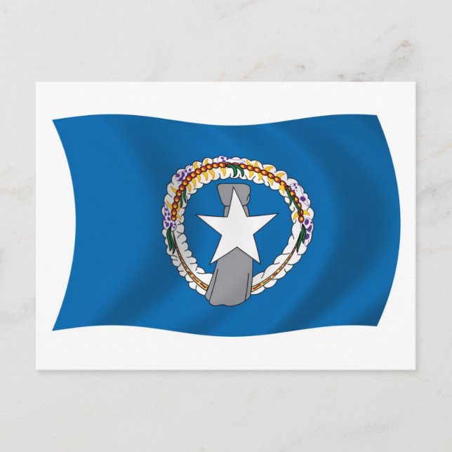 Nordmarianernas flagga vykort (Framsida)