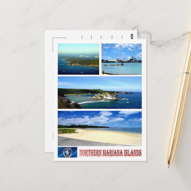 Nordmarianöarna - Moasik - Vykort (Fram/Back In Situ)