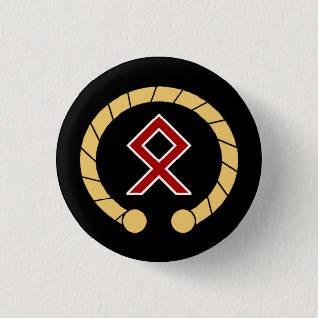 NordoCeltic emblem - Torc & runa Knapp (Framsida)