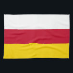 Nordossetien Flagga Kökshandduk<br><div class="desc">Patriotisk flagga i Nordossetien Alania.</div>