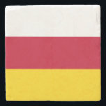 Nordossetien Flagga Stenunderlägg<br><div class="desc">Patriotisk flagga i Nordossetien Alania.</div>