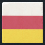 Nordossetien Flagga Stenunderlägg<br><div class="desc">Patriotisk flagga i Nordossetien Alania.</div>