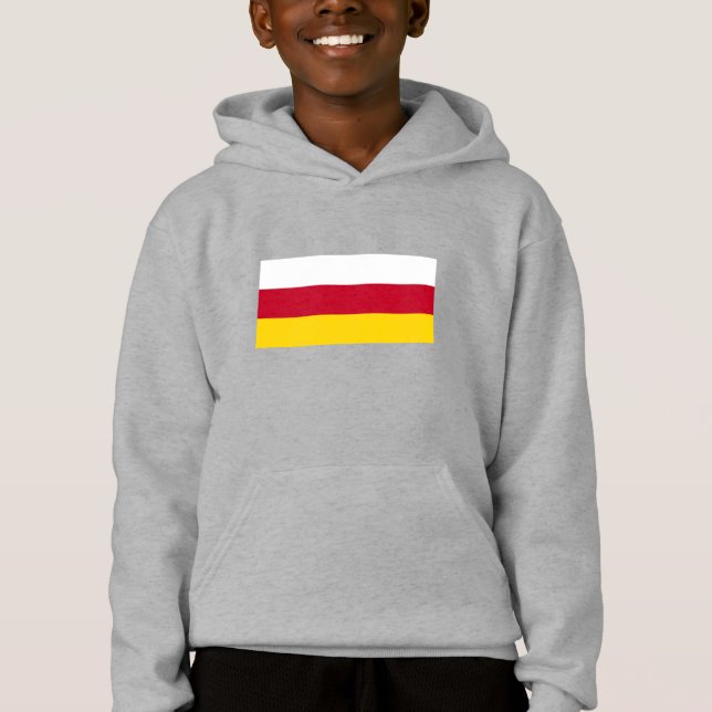 Nordossetien Flagga T Shirt (Framsida)