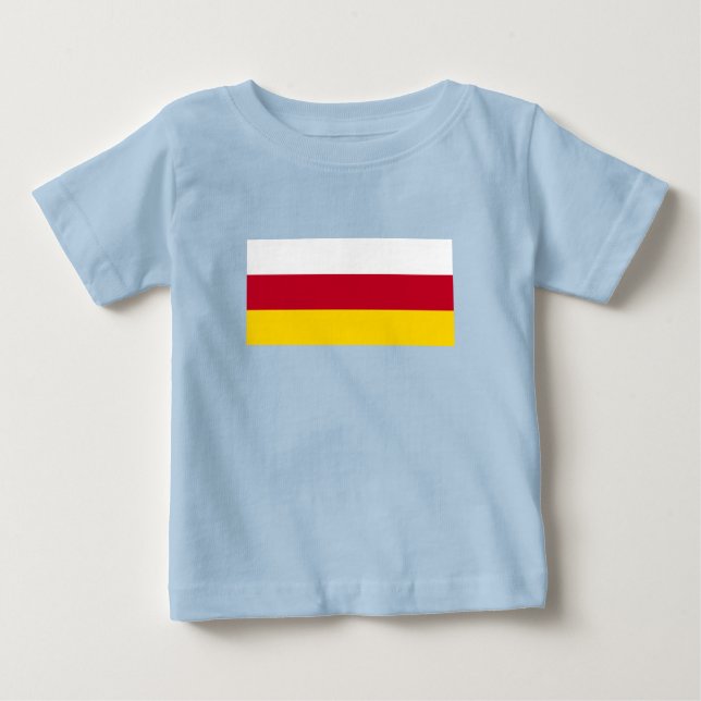 Nordossetien Flagga T Shirt (Framsida)