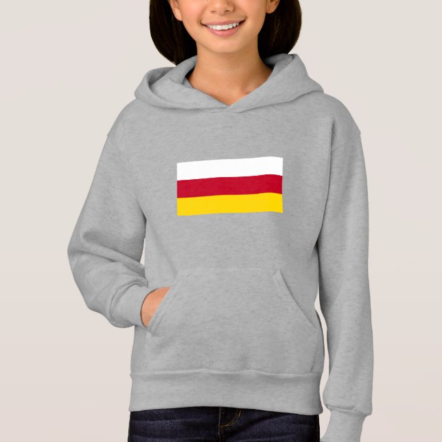 Nordossetien Flagga T Shirt (Framsida)