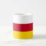 Nordossetiens flagga kaffemugg<br><div class="desc">Nordossetien Alanias patriotiska flagga.</div>