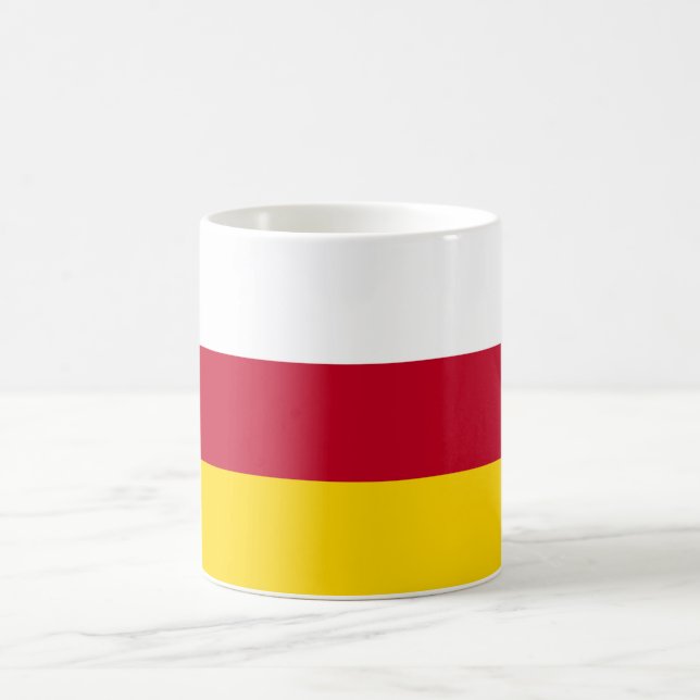 Nordossetiens flagga kaffemugg (Center)