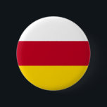 Nordossetiens flagga knapp<br><div class="desc">Nordossetien Alanias patriotiska flagga.</div>