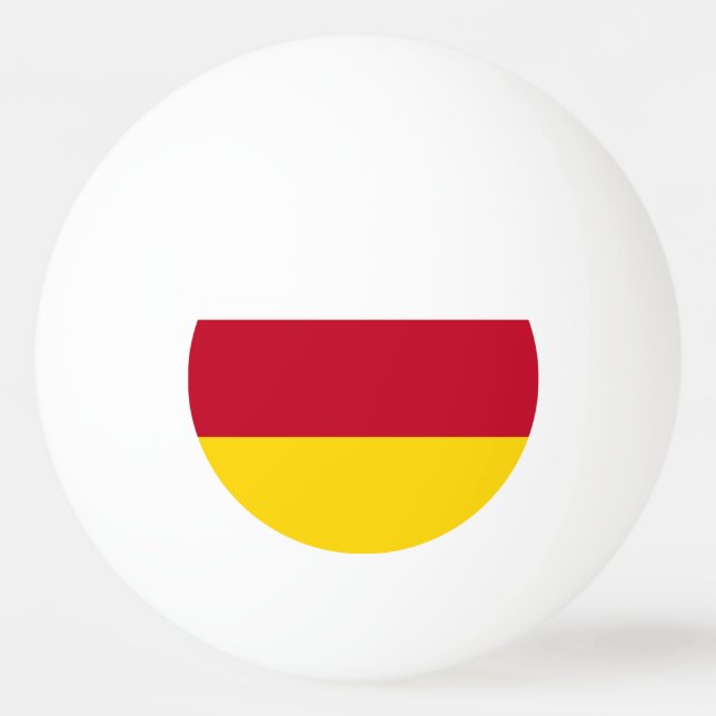 Nordossetiens flagga pingisboll (Framsidan)