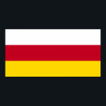 Nordossetiens flagga poster<br><div class="desc">Nordossetien Alanias patriotiska flagga.</div>