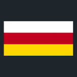 Nordossetiens flagga poster<br><div class="desc">Nordossetien Alanias patriotiska flagga.</div>