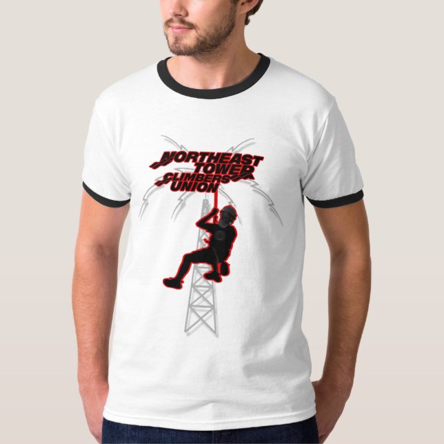 nordostliga fackliga tornklättrare tee shirt (Framsida)