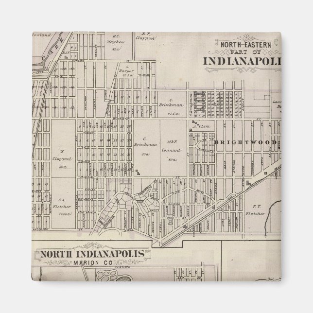 Nordöstra delen av Indianapolis Magnet (Framsidan)