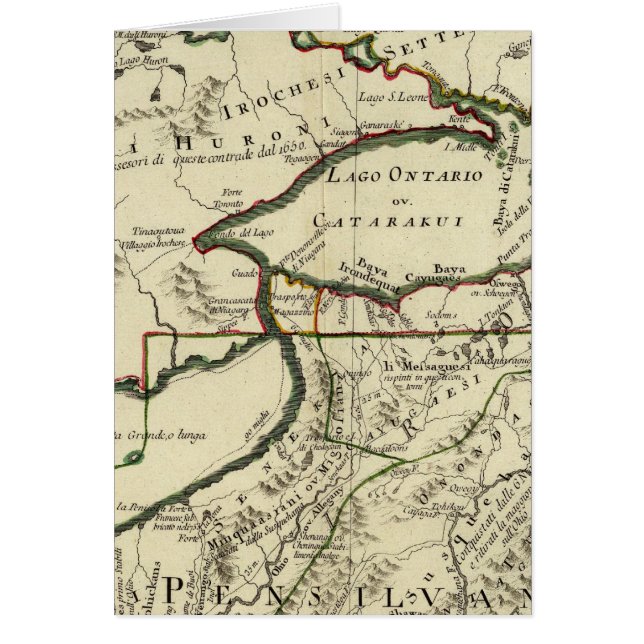 Nordöstra Förenade Stater Hälsningskort (Framsidan)