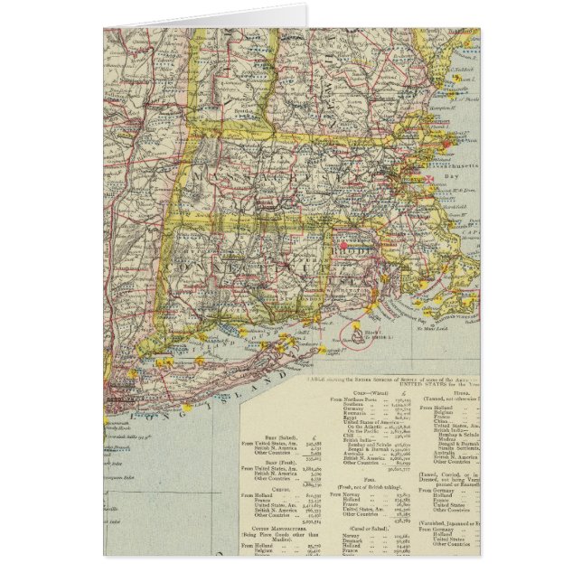 Nordöstra Förenade Staterna 2 Hälsningskort (Framsidan)