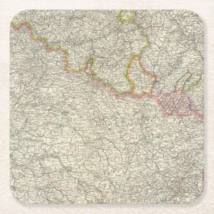 Nordöstra frankriken underlägg papper kvadrat