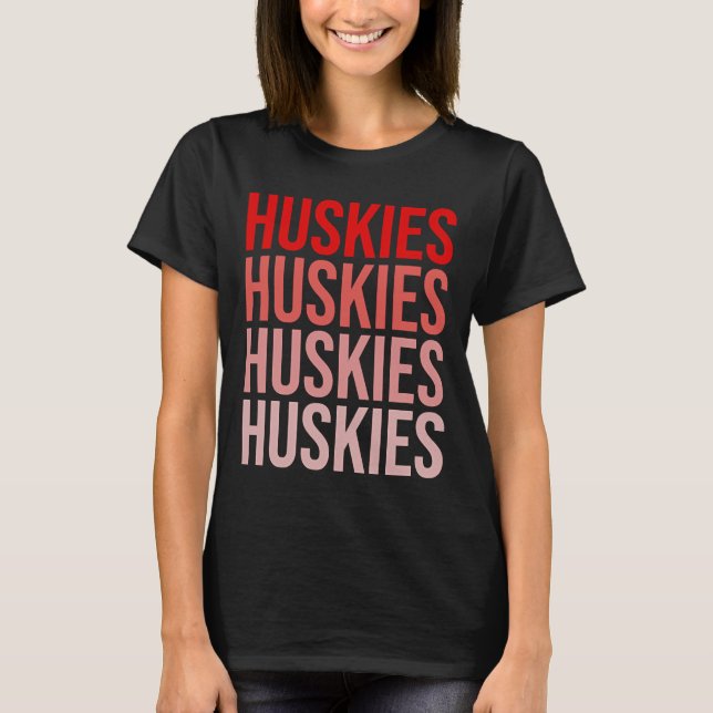 Nordöstra Universiteten Nu Huskies Boston T Shirt (Framsida)