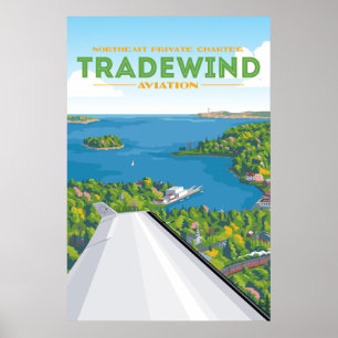Nordöstra Vår Tradewind Aviation Poster