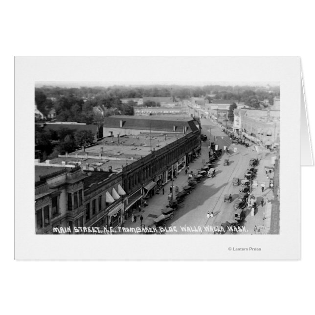 Nordostvy över huvudstaden från Baker Bldg Hälsningskort (Framsidan Horizontal)