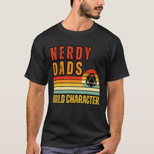 Nördpappor Bygger Karaktär pojke T Shirt (Framsida)
