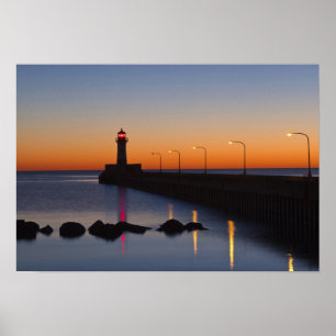 Nordpirens fyr i Duluth, Minnesota, Poster
