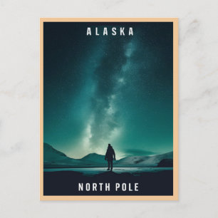Nordpolen, alaska vykort