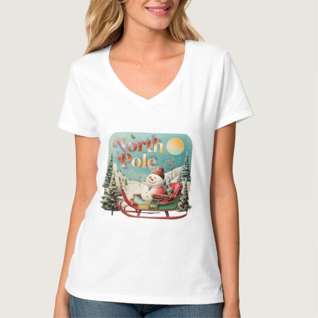 Nordpolen: Där magin aldrig smälter T Shirt (Framsida)