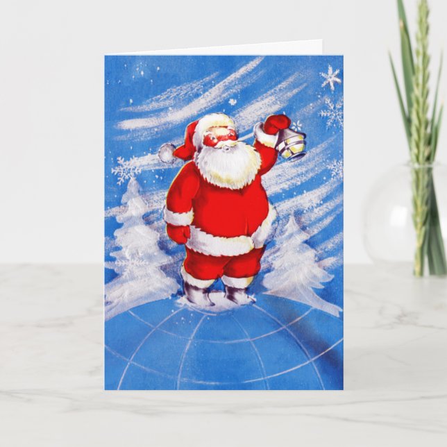 Nordpolen Santa Helgkort (Framsida)