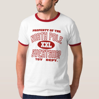 Nordpolenarbetsplats med svältlöner tee shirt