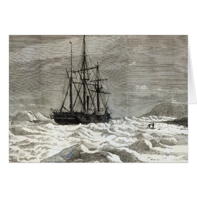 Nordpolenexpeditionen Hälsningskort (Framsidan Horizontal)