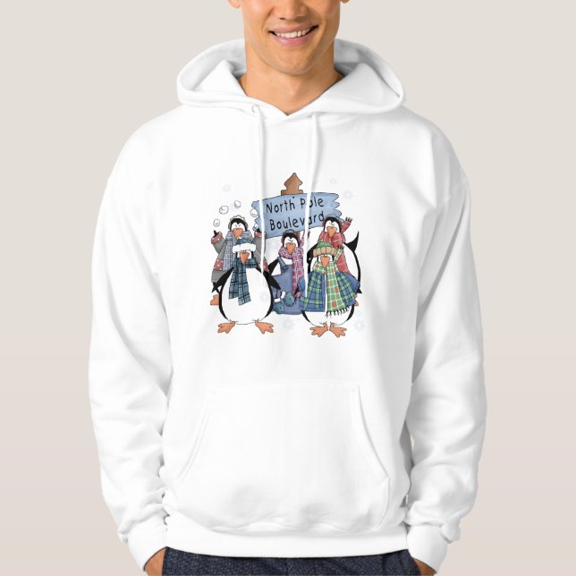 NordpolenpingvinTshirts och gåvor Hoodie (Framsida)