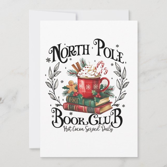Nordpolens bokklubb Hot Cocoa jul Julkort (Framsida)