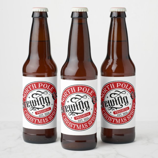 Nordpolens bryggeri  ölflaska etikett (Flaskor)