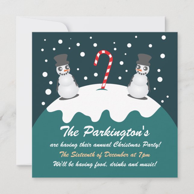 Nordpolens julinbjudan inbjudningar (Framsida)