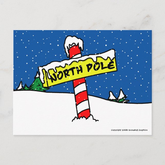 Nordpolens vykort (Framsida)